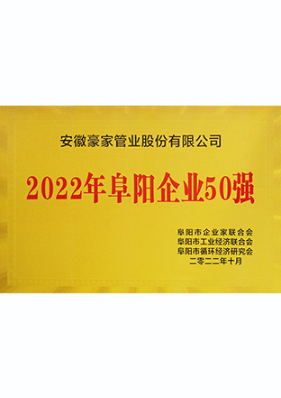 2022年阜陽企業(yè)50強(qiáng)